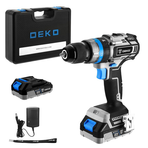 Дрель-шуруповерт DEKO DKCID20 063-4421 с акк и ЗУ
