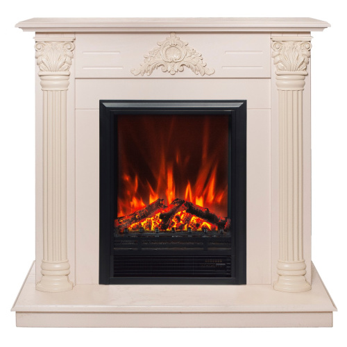 Электрокамин RealFlame Stefania WT айвори с очагом Eugene