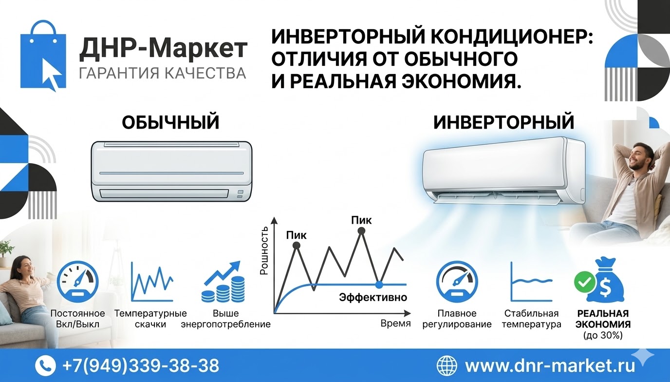 Инверторный кондиционер: отличия от обычного и реальная экономия. Инверторный кондиционер: отличия от обычного и реальная экономия.