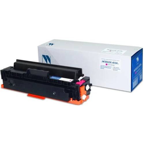 Тонер-картридж NV Print W2033X (NV-W2033X 415X M) с чипом для HP Color LaserJet Pro M454dn/M479dw, №415X, M, 6K, до версии 002_2247A