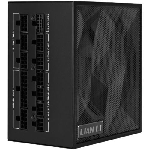 Блок питания Lian Li SX1200P (G9P.SX1200P.B000.RU) / Black / ATX 3.1, 1200W, 80 Plus Platinum, PCIe 5.1, APFC, 120mm FDB Fan, Fully Modular