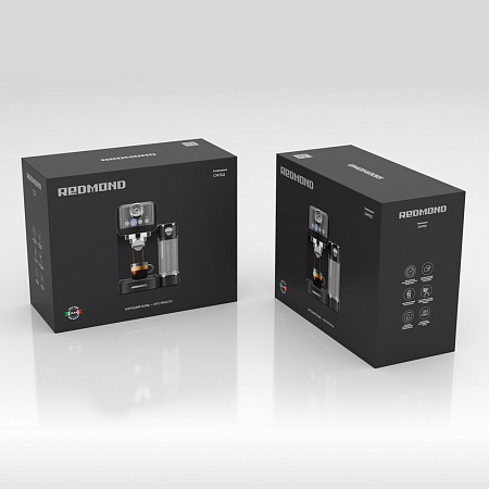 Кофеварка Redmond CM702 черный/хром