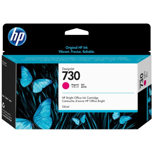 Картридж HP 730 P2V63A пурпурный для HP DesignJet T1700, 130 мл