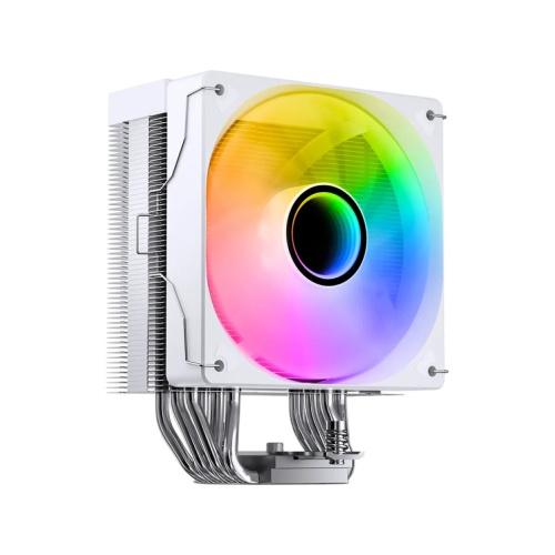 Кулер JONSBO CR-1000 V3 Pro ARGB white (230W, 4-pin PWM, 157mm, Al/Cu, 6x6mm, 1x120mm, 70.8CFM, 33.2dBA, 1800RPM, S 1851)