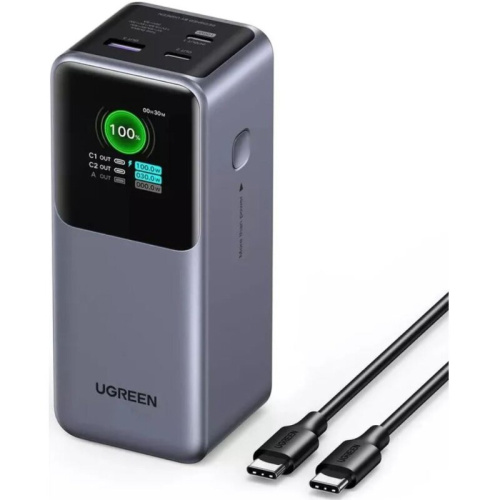 Внешний аккумулятор UGREEN PB721 (35524B) 20000mAh Fast Charging Power Bank 130W Gray