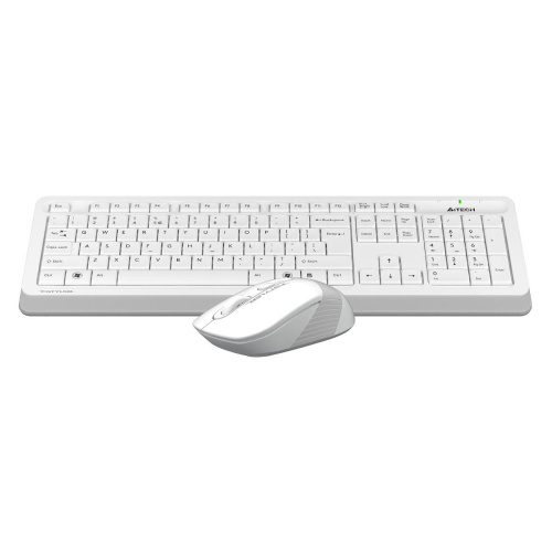 Клавиатура + мышь A4Tech Fstyler FG1010S (FG1010S White) клавиатура белый/серый мышь белый/серый USB беспроводная Multimedia Touch