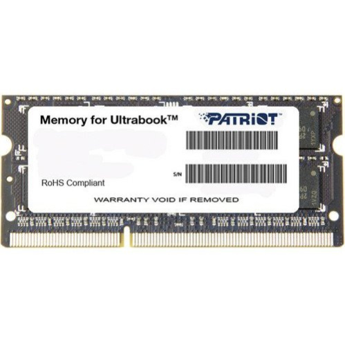 ОЗУ 4Gb 1600MHz Patriot PSD34G1600L81S RTL PC3-12800 CL11 SO-DIMM 204-pin 1.35В dual rank