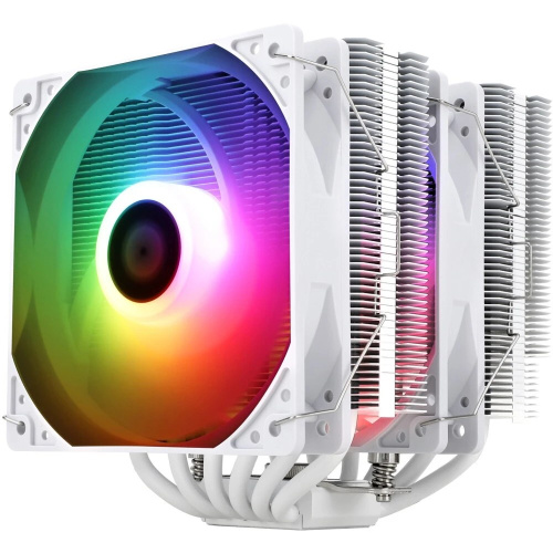 Кулер Thermalright Peerless Assassin 120 SE White ARGB LGA115X/1200/1700/AM4/AM5 Dual Tower, 2x120mm ARGB PWM Fan, медное основание, 6 тепл. трубок