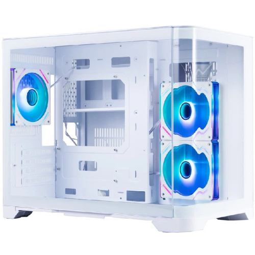 Корпус 1STPLAYER Uview UV6 ARGB White (UV6-WH-2FC7R-W-1FC7-W) / mATX / 3x120mm ARGB fans