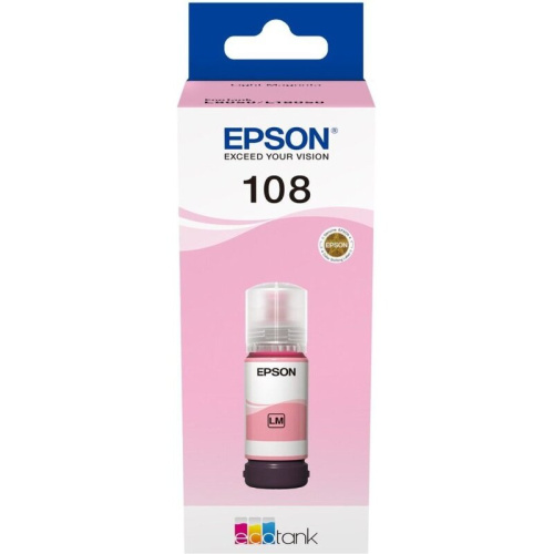 Чернила Epson 108 C13T09C64A светло-пурпурный 70мл для Epson L8050/L18050