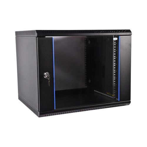 Шкаф коммутационный ЦМО ШРН-Эконом ШРН-Э-12.500-9005 настенный 12U 600x520мм черный