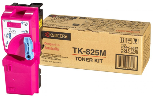 Тонер-картридж Kyocera 1T02FZBEU0 TK-825M 7 000 стр. Magenta для KM-C2520/C2525E/C3225/C3232/3232E/C4035E