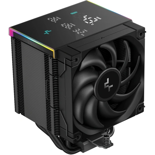 Кулер DEEPCOOL AK500 Digital Pro LGA20XX/1700/1200/115X/AM5/AM4 (TDP 240W, PWM, Fan 120mm, 5 тепл. трубок, ARGB, черный) Ret