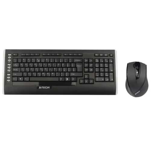 Комплект клавиатура+мышь беспров. A4Tech 9300F black USB