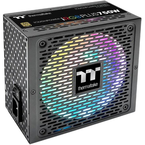Блок питания Thermaltake PS-TPI-0750F3FDGE-1 ATX 750W Toughpower iRGB Plus 80+ gold (24+4+4pin) APFC 140mm fan color LED 9xSata Cab Manag RTL
