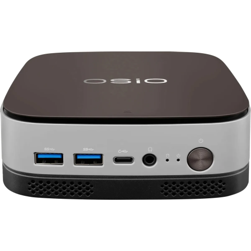 Неттоп OSIO BaseLine B51i-017 Intel Core i5 1235U, DDR4 16ГБ, 512ГБ(SSD), Intel Iris Xe, Windows 11 Pro, коричневый и серебристый