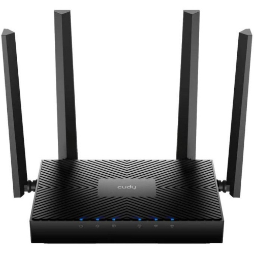 Гигабитный роутер Cudy WR3000E 2.0 Wi-Fi 6 AX3000, 2,4/5ГГц, до 2976Мбит/с, 5x1Гбит/с, IPv6, 4 антенны, черный