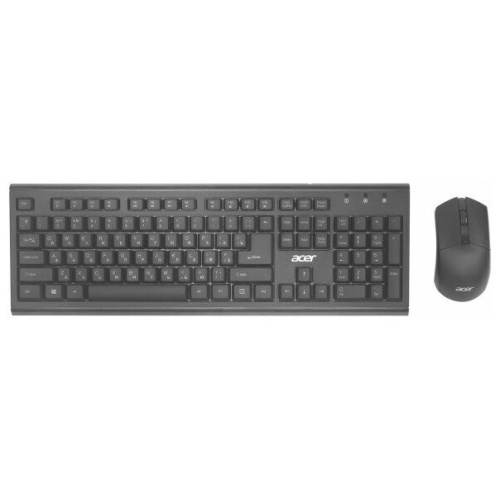 Клавиатура + мышь Acer OKR120 клав:черный мышь:черный USB беспроводная