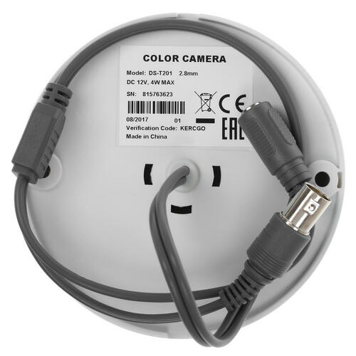 Камера видеонаблюдения HiWatch DS-T201(B) (3.6 mm) 3.6-3.6мм цветная