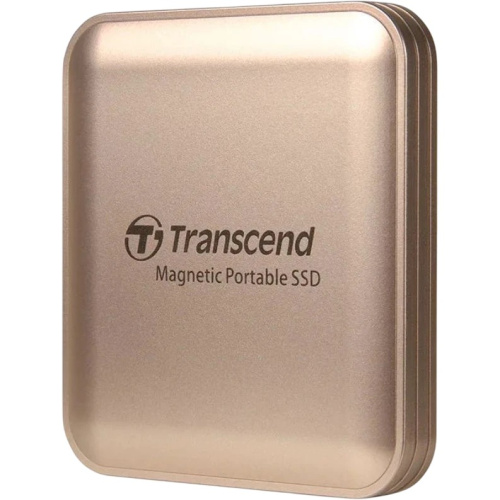 Внешний SSD Transcend ESD420C (TS2TESD420G), 1TB, USB 20Gbps, Type C, Magsafe, Золото