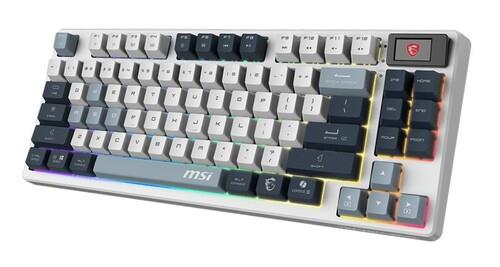 Клавиатура проводная + беспроводная MSI FORGE GK600 TKL Wirelss Sky