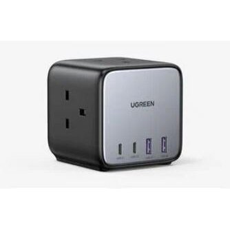 СЗУ UGREEN CD268 (60113) DigiNest Cube Charging Station 65W with 2*USB-C and 2*USB-A серый космос