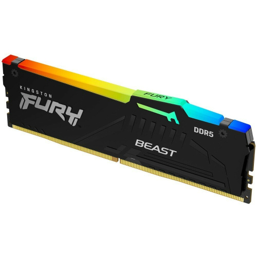 ОЗУ Kingston Fury Beast Black RGB (KF552C40BBA-8) DDR5 DIMM 8Gb, 5200MHz, CL40, 1.25V