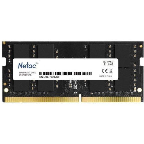 ОЗУ Netac Basic NTBSD4N32SP-08 SO-DIMM DDR4 8GB 3200MHz CL22 1.2V