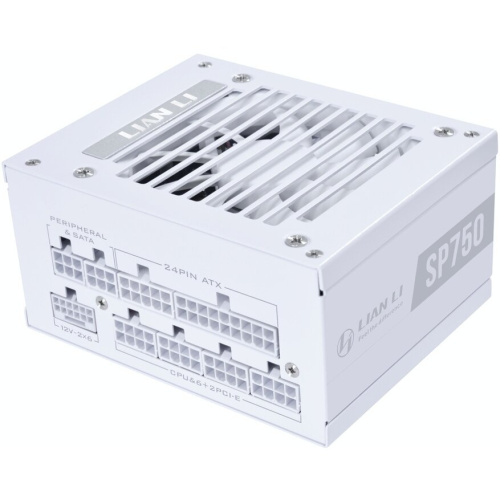 Блок питания Lian Li SP750 V2 (G9P.SP0750G.W000.RU) / White / ATX 3.1, 750W, 80 Plus Gold, APFC, 92mm Fan, SFX, Fully Modular