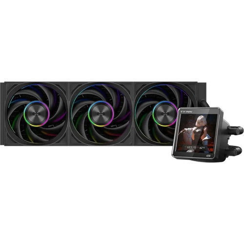 СВО PcCooler DT360 Display ARGB (DT360-BKAWXY-GL) Soc-AM5/AM4/1200/1700/1851 черный 4-pin 15-33.1dB Al LCD 320W Ret