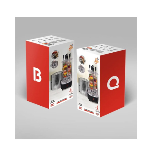 Шашлычница BQ BBQ1000 Черный-Стальной