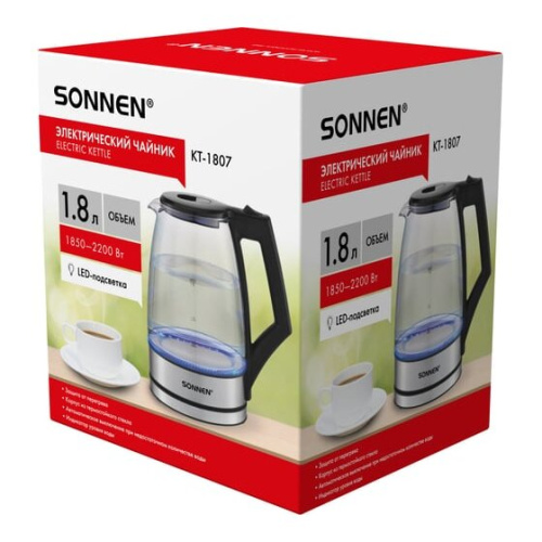Электрочайник SONNEN KT-1807 (455140)