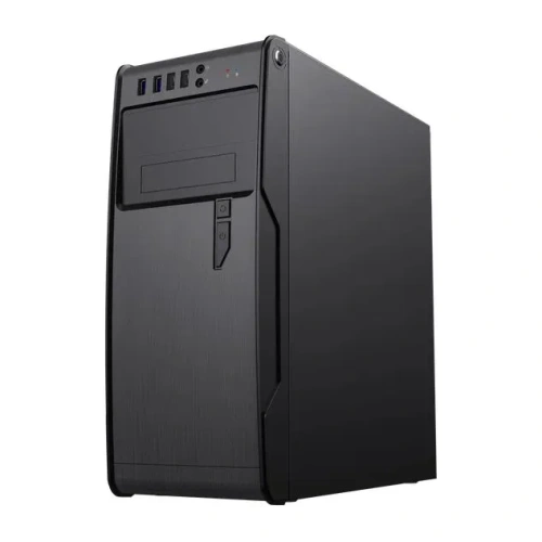 Корпус PowerCool S1008BK-2U3C-NP, без ТМ, NP (MidiTower, без БП, Black, 2*USB3.0+2*USB Type-C +HD Audio)