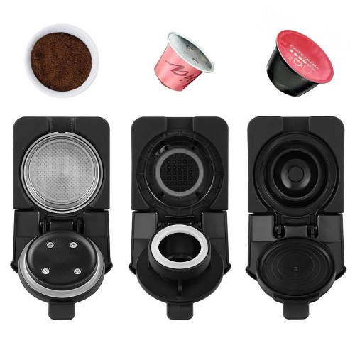 Кофеварка капсульная KitFort КТ-7508 серебристый