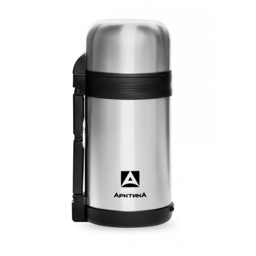 Термос Арктика 201-1000 (201-1000/SIL) 1л. серебристый/черный
