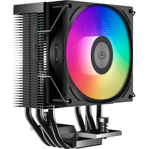 Кулер PcCooler R400 BK ARGB (R400-BKAWYX-US) Soc-AM5/AM4/1200/1700/1851 черный 4-pin 18-30dB Al+Cu 180W Ret