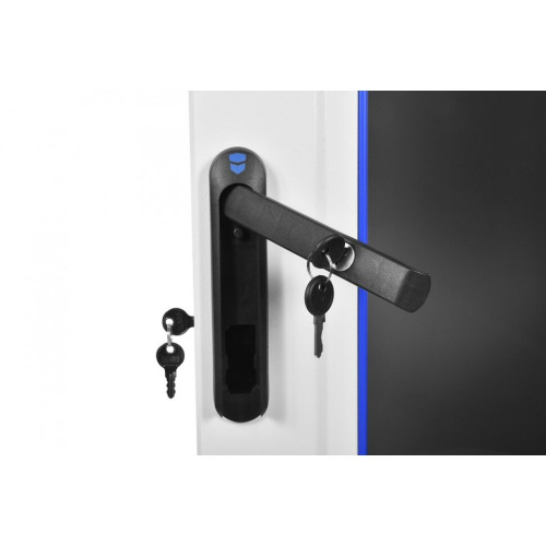 Шкаф телекоммуникационный ЦМО напольный 42U (ШТК-М-42.6.10-1ААА-9005) (600x1000) дверь стекло (3 места), черный