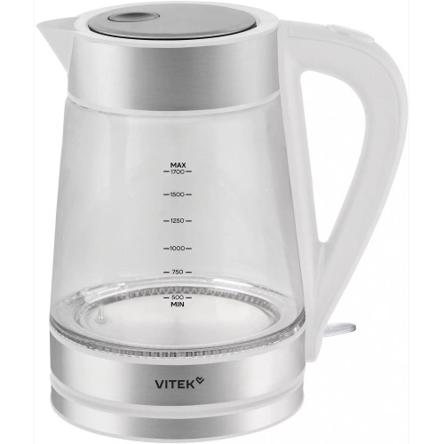Электрочайник Vitek VT-WK1030 белый/серебристый