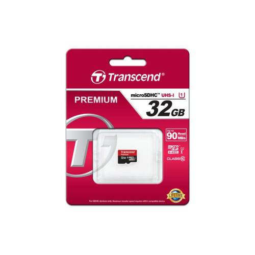 Карта памяти Transcend TS32GUSDCU1 micro SDHC Premium 32GB UHS-I Class 10 U1 без адаптера