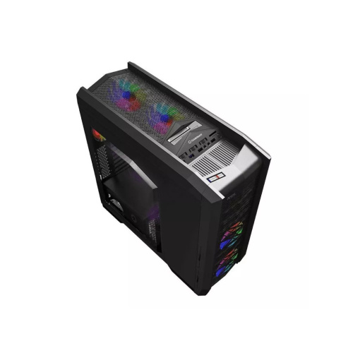 Корпус GameMax Dragon Knight без БП (Midi Tower, ATX, Черн.,4*120 ARGB+controller,USB 3.0, Hot Swap)