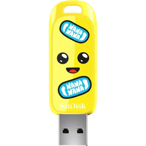 USB-флешка SanDisk Fortnite, Peely Edition 64Gb (SDCZIF-064G-G46), USB3.2, жёлтая