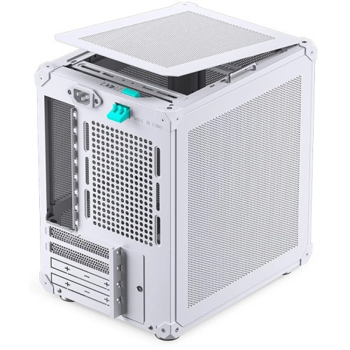 Корпус JONSBO C6-ITX White без БП ITX БП, боковая панель из закаленного стекла, mini-ITX, белый