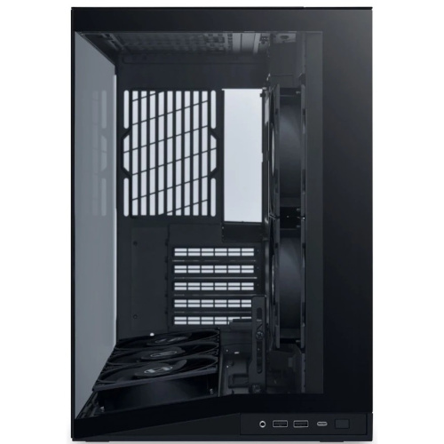 Корпус Lian Li O11 Dynamic Mini V2 Flow (G99.O11DMIV2FX.R0) / Black / 5 x 120mm PWM Fan / Mid-Tower, TG