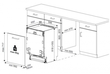 Встраиваемая посудомоечная машина Beko BDIN15320
