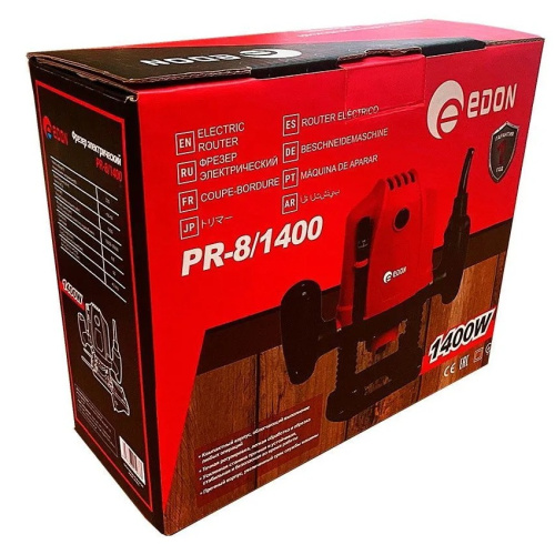 Фрезер EDON PR-8/1400 черный/красный 21072