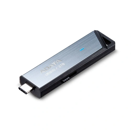USB-флешка A-DATA Elite UE800 (AELI-UE800-2T-CSG) 2TB USB 3.2/TypeC, Серый, металлич.1000/1000 Mb/s
