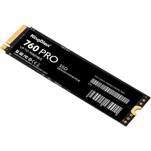SSD KingDian G48 760Pro (G48 760Pro NVME M.2-1TB) 1Tb, M.2 2280, PCI-E 4.0 x4, 7000/6000MBs, NVMe, 600TBW