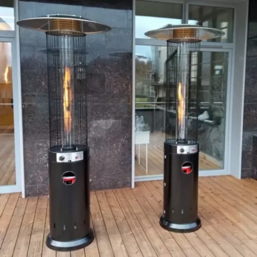 Уличный газовый обогреватель WWT 13D pro Black mini 1.87m