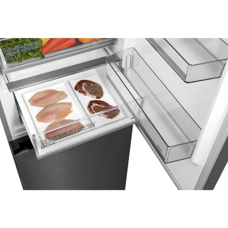 Холодильник Midea MDRB471MGF46O серебристый