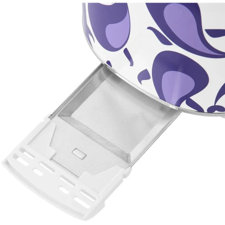 Тостер Kitfort КТ-6863 белый/фиолетовый